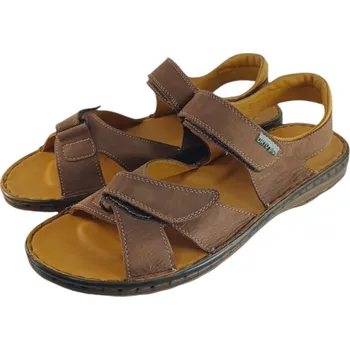 Pánské sandále 2732 - pánské kožené zdravotní sandály ve více barvách 46