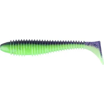 Rybářský háček 8ks - Gumová Nástraha Keitech FAT Swing Impact 2,8" 7,1cm 3,5gr Violet Lime Berry