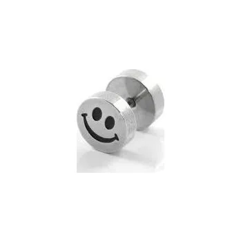 Piercing Prosperk Piercing plug ocelový smajlík S3995