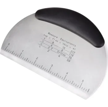 CHEF | 2v1 kráječ těsta a kuchyňská – pekařská špachtle z nerezové oceli | 16 × 11 cm Dedra