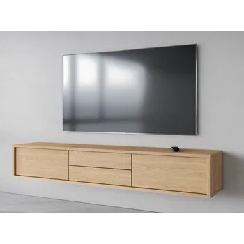 Televizní stolek Závěsný televizní stolek FRIDA typ 39 délka 180 cm barva dub