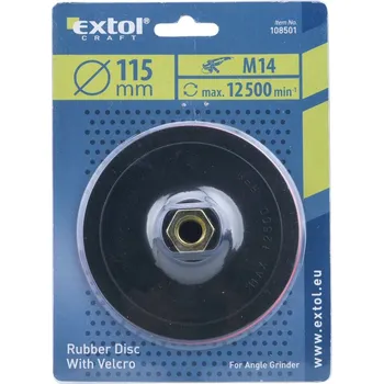 Brusný papír nosič brusných výseků - M14, suchý zip, 115mm