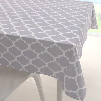 ubrus Bavlněný čtvercový ubrus Sandra SA-188 Šedé Maroko 90x90 cm