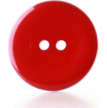 Knoflík Pro Háčkování Knoflík kulatý plast 25 mm červený