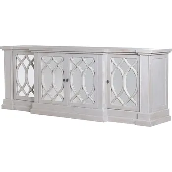 Organizace kuchyně Stylový prosklený vintage příborník LANA