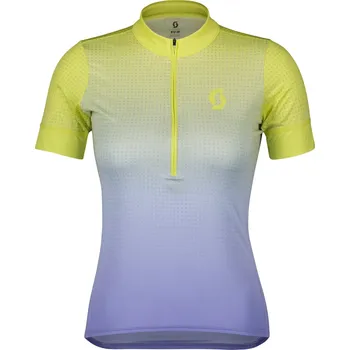 cyklistický dres Dámský cyklistický dres SCOTT Endurance 15 kr. rukáv Bitter Yellow/Dream Blue - vel. L r.23