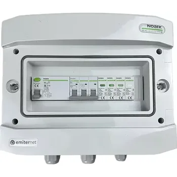 Proudový chránič EMITER EM-357N_AC Rozdzielnice AC, IP65, SPD AC Noark typ 1+2, vyhazovač nadproudový 32A 3-F, RCD typ A 40A/300mA