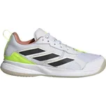 Dámská tenisová obuv adidas AVAFLASH W 5.5 Bílá, Černá, Reflexní neon