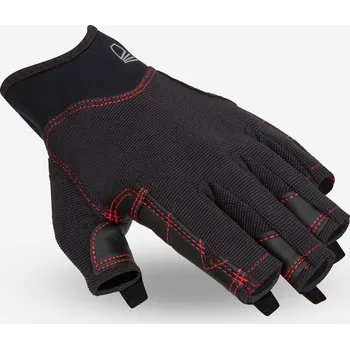 Vodácké rukavice DECATHLON Bezprstové rukavice na plavbu 500 černé L ČERNÁ