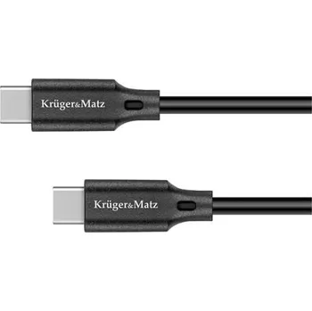 Datový kabel Kabel KRUGER & MATZ KM1260 Basic USB-C/USB-C 1m Black KRUGERMATZ