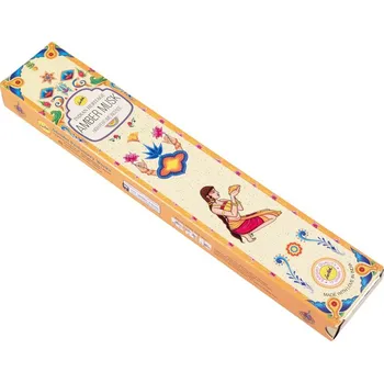 Vonná tyčinka Vonné tyčinky Sree Vani Amber Musk, Sittar.cz Krabička 15 g - POSLEDNÍ KUS!