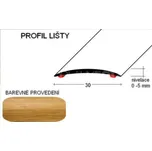 A 03 PŘECHODOVÉ LIŠTY - SAMOLEPÍCÍ, šíře 30 mm Barva: Dub, Zvolte délku: 93 cm
