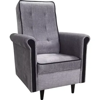 Křeslo Křeslo Orlando, šedá+lem a klapy černé (Vogue 14/16,černé)