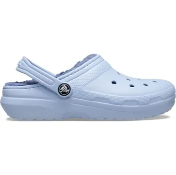 Dívčí pantofle Dívčí nazouváky Crocs CLASSIC LINED CLOG T C7 Světle modrá