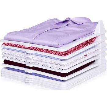 Úložný box PRAKTIK | Stohovatelný organizér na oblečení do skříně a zásuvky | 10 ks Dedra