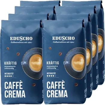 Káva Eduscho Caffé Crema kräftig 1 kg 8x1 kg-VÝHODNÉ BALENÍ