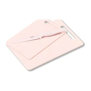 Kuchyňský nůž KESPER Prkénka s nožem sada 3ks růžová