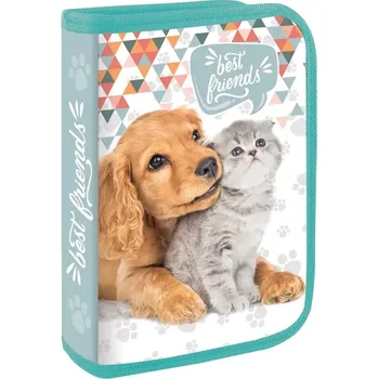 Penál Školní jednopatrový penál bez výbavy Best Friends