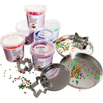 Speciální výtvarná barva Polystyrolové nugetky Colourplast modrá č.25, 100g