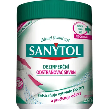 Odstraňovač skvrn Sanytol Dezinfekční odstraňovač skvrn 450 g 