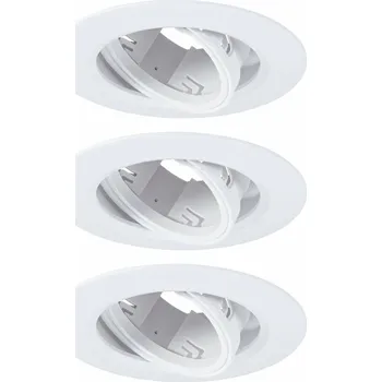 Bodové svítidlo PAULMANN Vestavné svítidlo 3ks-sada výklopné kruhové 90mm 30° GU10 max. 3x10W 230V bílá