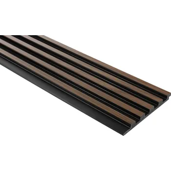 Obklad Mardom Decor Voděodolný lamelový panel (pět lamel) - DUB TMAVÝ, 2700 x 120 x 12 mm