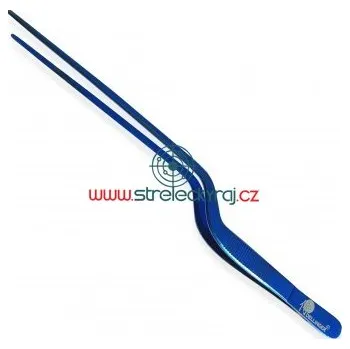 Kosmetická pinzeta multifunkční zahnutá pinzeta pro kuchaře Dellinger Blue 210 mm
