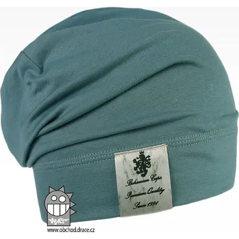 Čepice Bavlněná čepice Dráče - Pastels 24, šedozelená Barva: Zelená, Velikost: 48-50