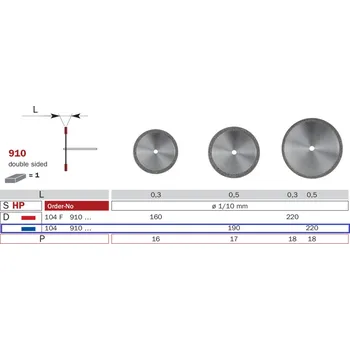 Diaswiss 910 modrá, 1 ks/balení - 190 mm