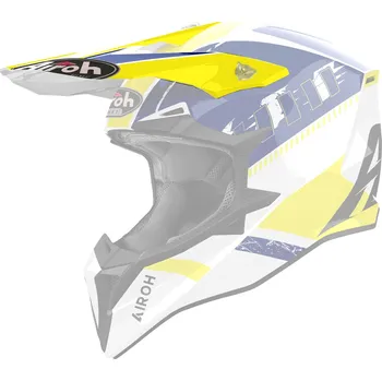 Helma na motorku Kšilt pro přilbu WRAAAP, AIROH (Feel - žluto-modrý lesklý)