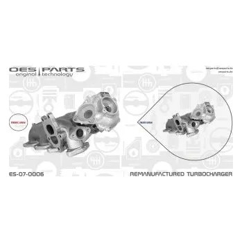 Turbodmychadlo Dmychadlo, plnění BMW, 11657804637, 7804637, OES, ES-07-0006