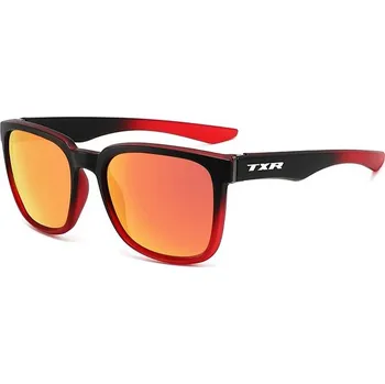Sluneční brýle TXR Challenger, sportovní úzké brýle, černo-červené