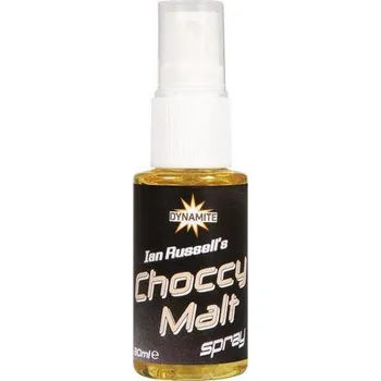 Návnadové aroma Dynamite Baits Spray Ian Russel's Choccy Malt 30 ml