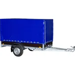 Plachta s konstrukcí UNI/PROFI 8, podchozí výška 150cm, modrá RAL5013 + přísl.