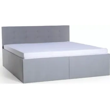 Postel MANŽELSKÁ POSTEL S LAMELOVÝM ROŠTEM AMELIE 2, 200x160, šedá (č.43)