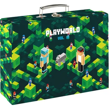 Karton P+P Kufřík lamino hranatý 32 x 23 x 9 cm Playworld III. Školní kufřík Karton P+P Kufřík lamino hranatý 32 x 23 x 9 cm Playworld III.