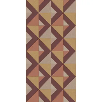 Tapeta Cristiana Masi by Parato Geometrická vliesová tapetová bordura na zeď, vínová, B39098, Arché, Cristiana Masi by Parato, velikost 10,05 x 0,265 m