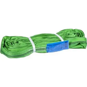 Upínací popruh Závěsný pás, popruh - kruhový (Vinutá smyčka) nosnost 2t délka 5 m zelená