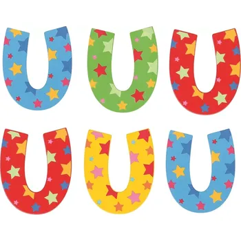 Dřevěná hračka Bigjigs Toys hvězdičkové písmenko U