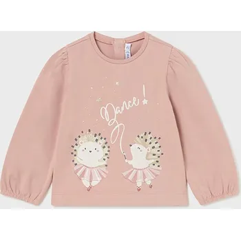 Dívčí tričko Triko s dlouhým rukávem JEŽCI světle růžové BABY Mayoral velikost: 68 (6 měsíců)