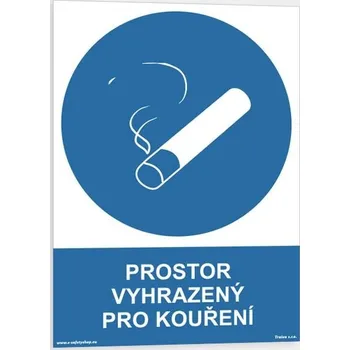 Traiva s.r.o. Prostor vyhrazený pro kouření Verze: Plast 148 x 210 mm (A5) tl. 0.5 mm - Kód: 14328