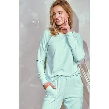 Dámské pyžamo Teplé mintové pyžamo Taro Jessie 3243 Frotte dł/r S-XL Z25 Velikost: M