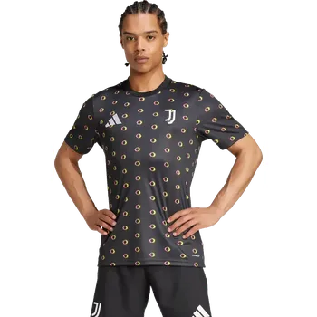 Míčový sport Pánský předzápasový dres Adidas Juventus FC 24/25 Pre-Match černý