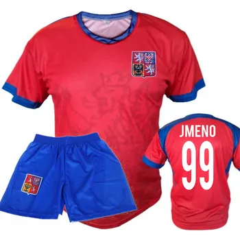 Komplet ČR LEV červený-modrý vlastní jméno a čislo Velikost: XL