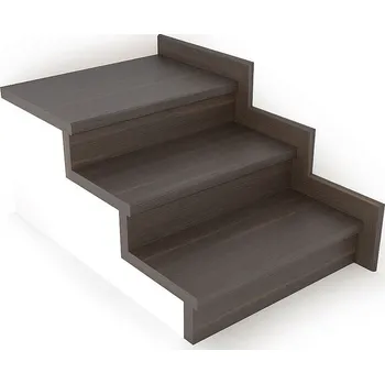 Stavební profil Schodový nášlap / profil TOPSTEP Flex Ořech tmavý 1200 × 340 × 11 mm