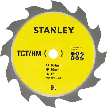 Pilový kotouč Pilový kotouč 184x16mm, 12 zubů STA13020 STANLEY