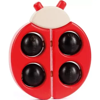 BAJO dřevěné kousátko beruška – červené