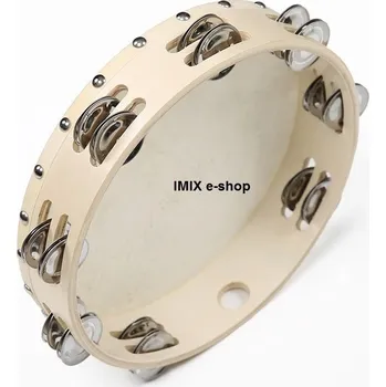 Tamburína Profi tamburína s blánou a dvěma řadami činel