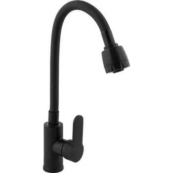 Vodovodní baterie Baterie umyvadlová, dřezová, KANHA 53050, stojánková, celočerná