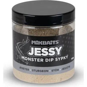 Návnadové aroma MIKBAITS Jessy jeseter řada - Jessy Monster dip sypký 100g